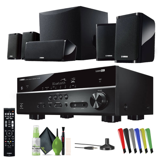 Audio YHT-4950U 4K Ultra HD 5.1-Channel Home Theater System with 8" 50W RMS Powered Subwoofer Speakers, AV Receiver, True Surround Sound with Bluetooth Music Streaming (Black)