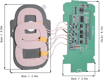 5W Wireless Charger Transmitter Module - Adopts 3 Coils - Built-In Short-Circuit Protection, Over-Voltage Protection - Wide Compatibility - DIY Wireless Charger Parts …