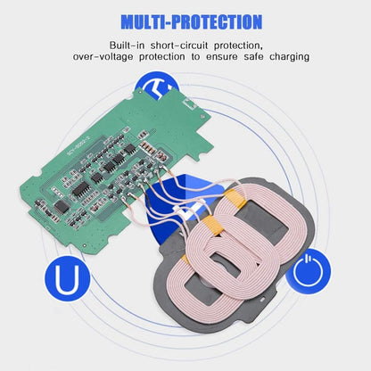 5W Wireless Charger Transmitter Module - Adopts 3 Coils - Built-In Short-Circuit Protection, Over-Voltage Protection - Wide Compatibility - DIY Wireless Charger Parts …