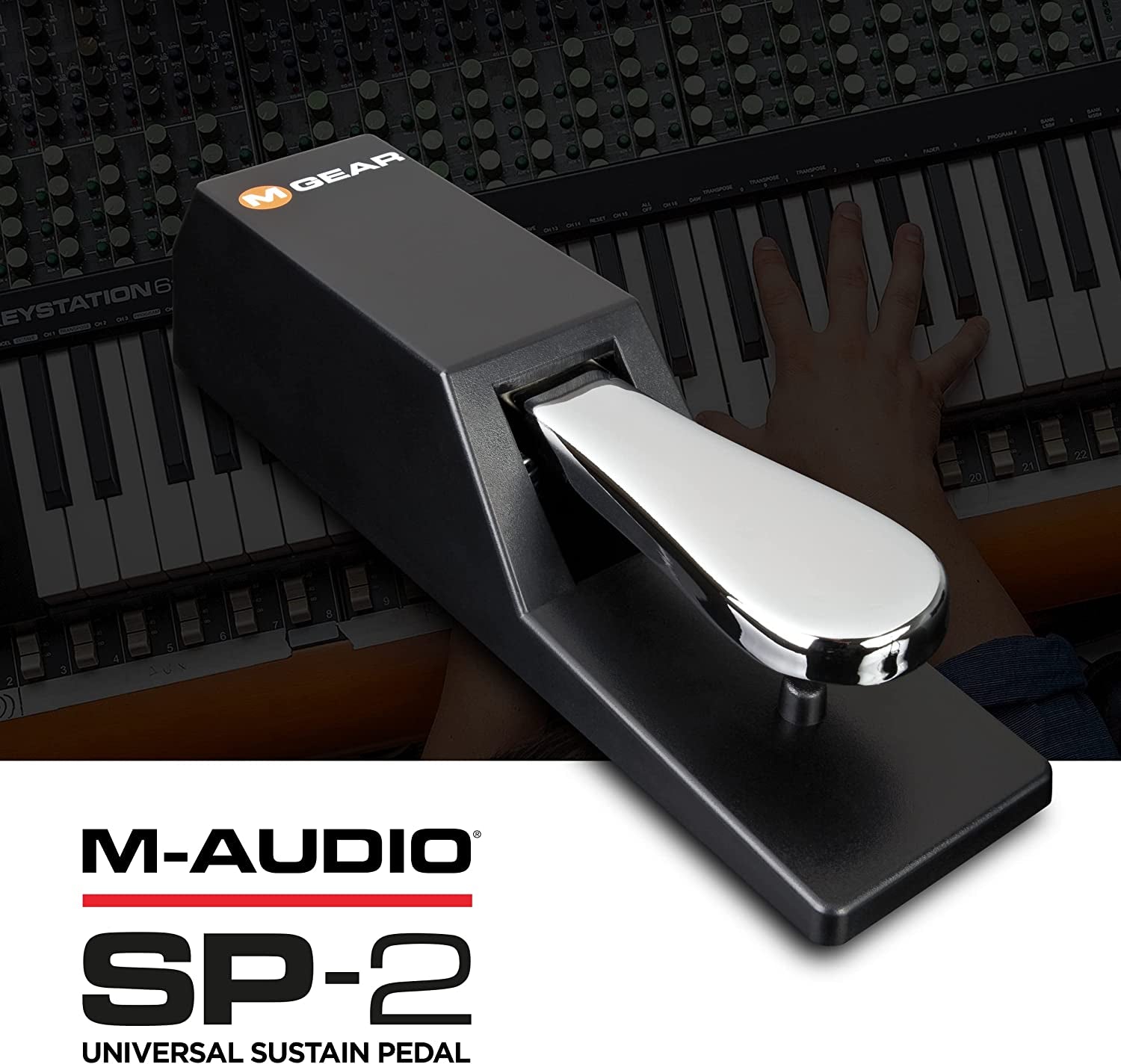 SP-2 - Universal Sustain Pedal with Piano Style Action for MIDI Keyboards, Digital Pianos & More