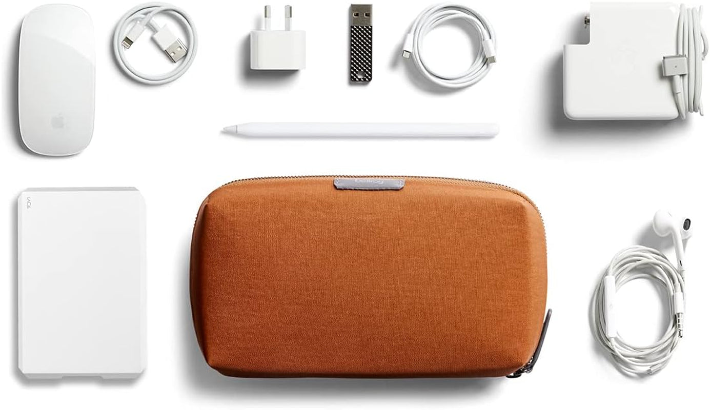 Tech Kit (Tech Accessories Organizer Pouch, Zipper Closure Design, Stores Power Bank, Phone Charger, Cables & More, Internal)